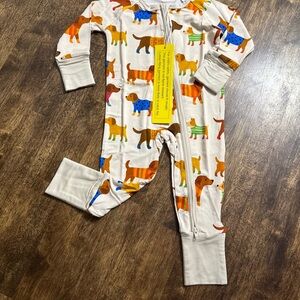 Colorful Dog Print Kids One Piece